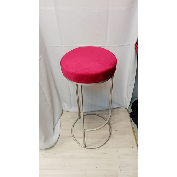 Стул барный золото, рубиново-красный бархат - изображение 2