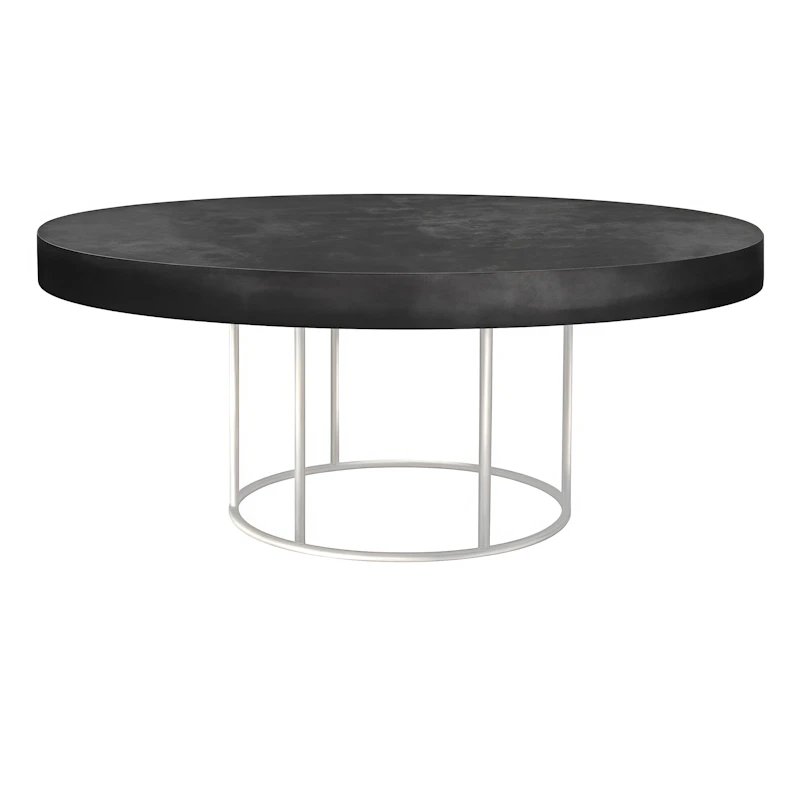 Стол "Лофт" белый черный