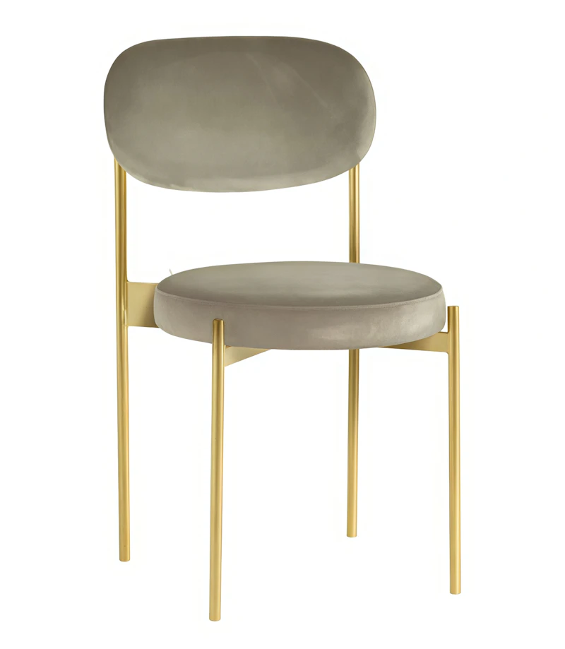 Стул Монако золото кофе с молоком