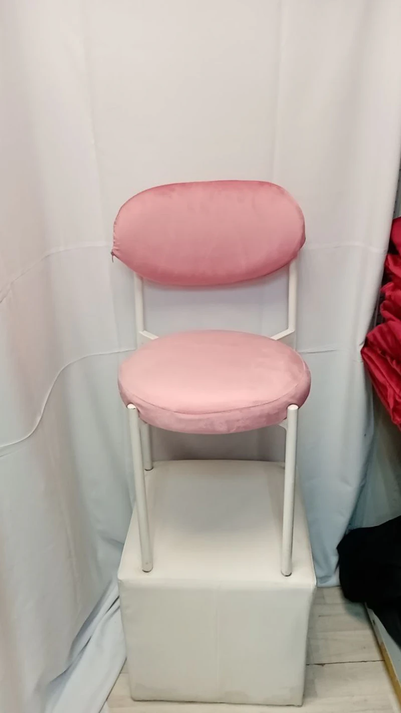 Стул Монако белый розовый