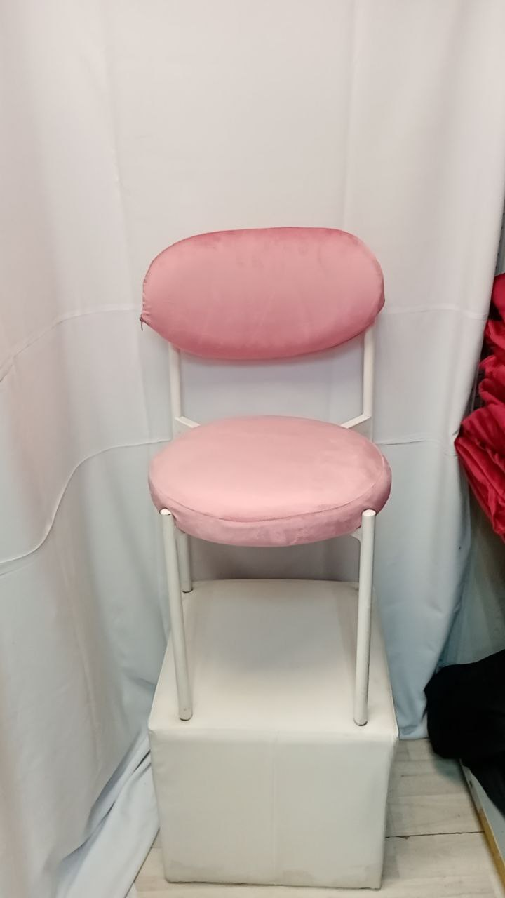 Стул Монако белый розовый