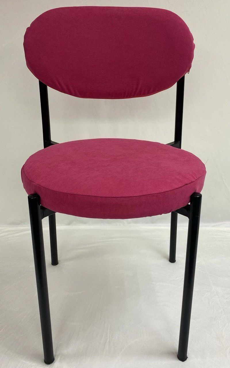 Стул Монако черный глубокий розовый