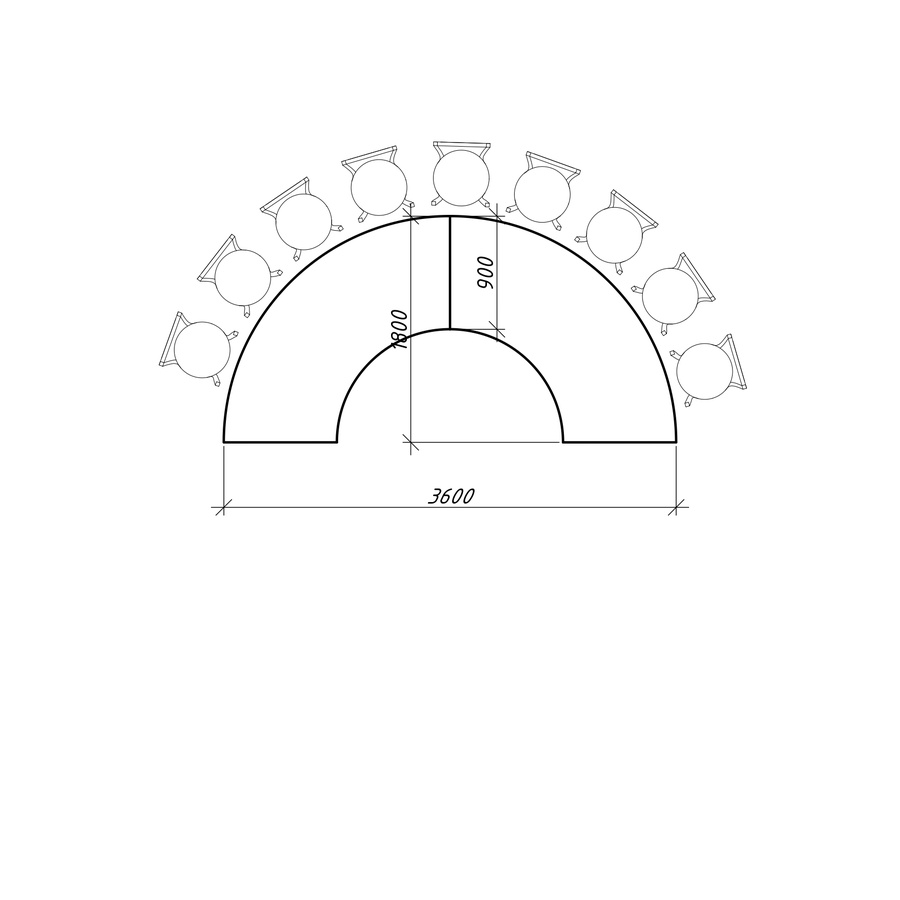 Стол "Орбит" под скатерть - Фото миниатюра 2
