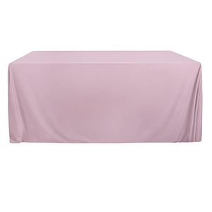 Скатерть бархат пыльно-розовая прямоугольная