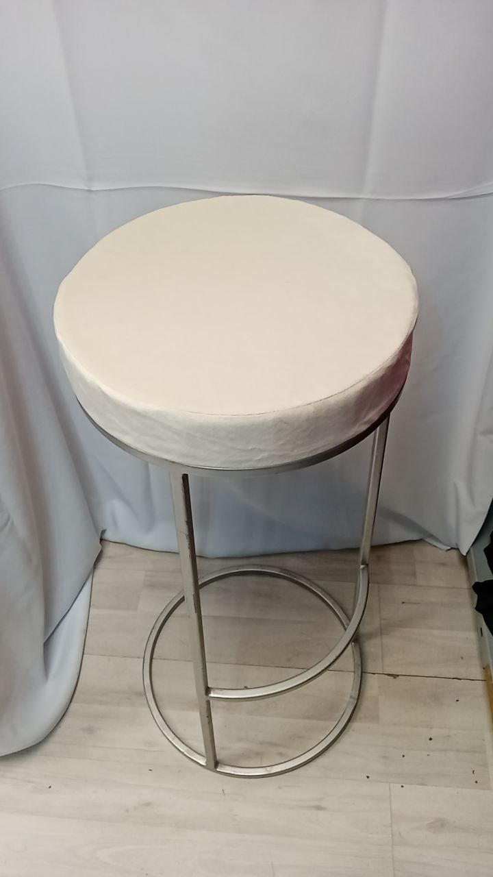 Стул барный золото, айвори бархат