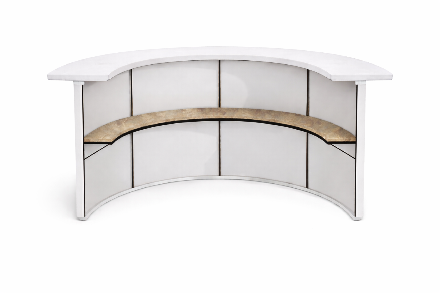 Барный комплект "Луна"  белый бархат