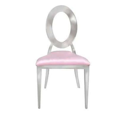 Стул «Элемент» серебро, пепельно-розовый бархат - изображение 2