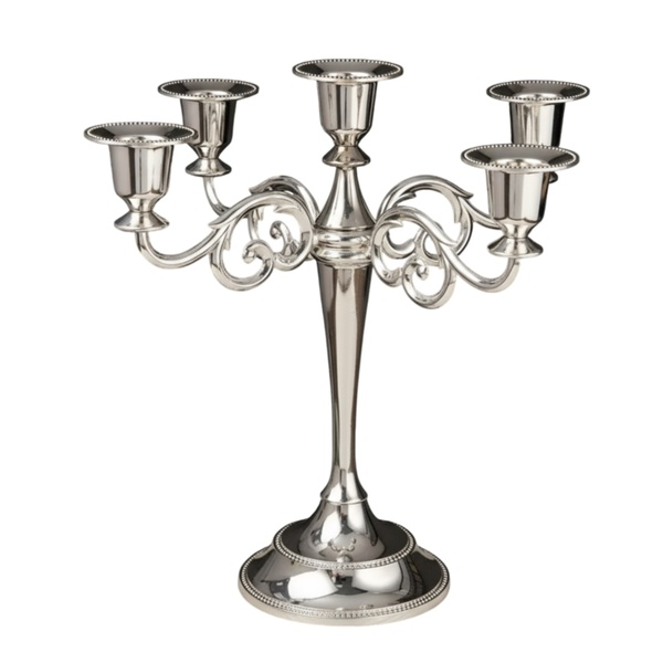 
Канделябр 5 рожков "Классика" серебро