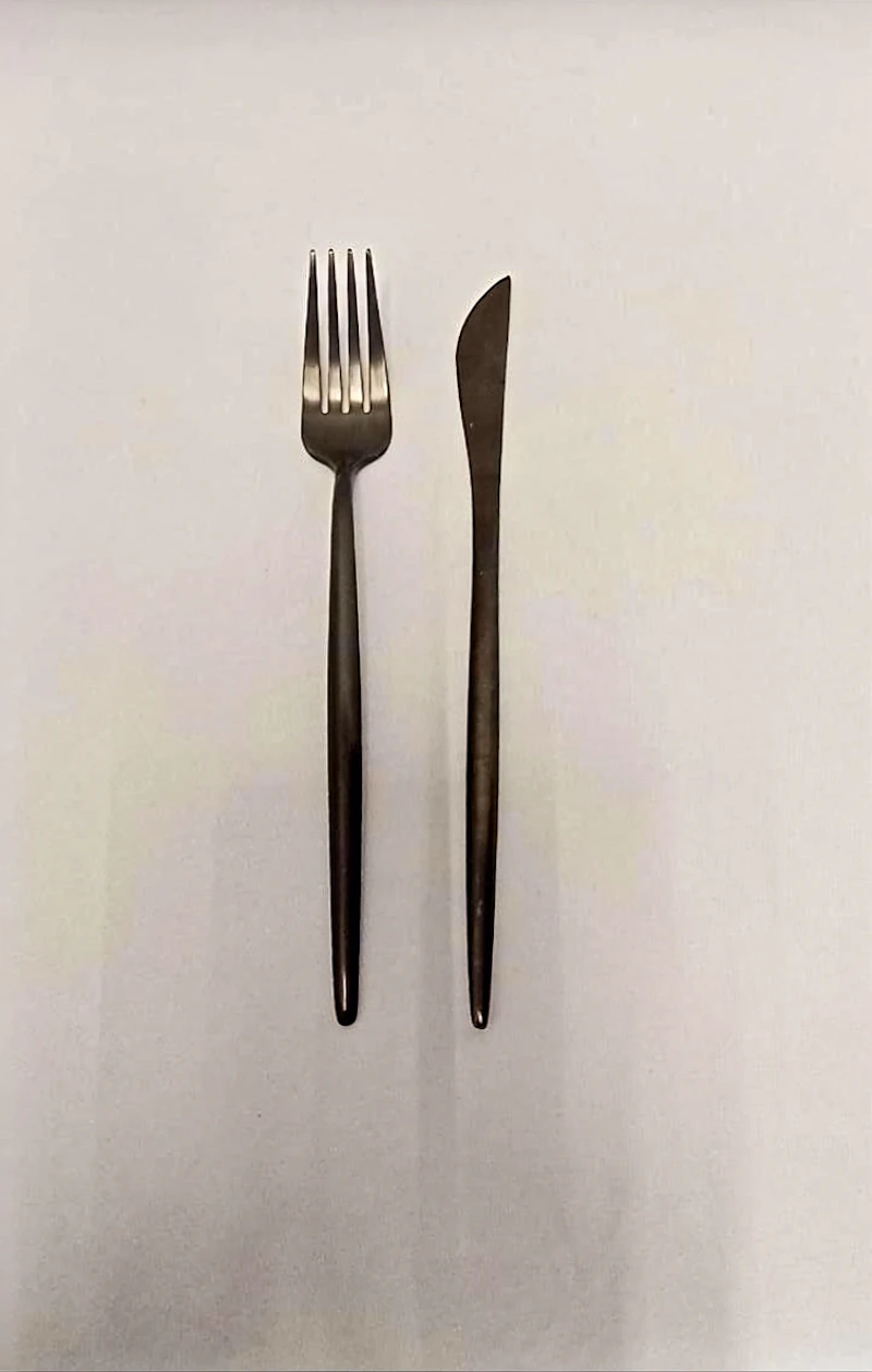 Столовые приборы Тотал блэк