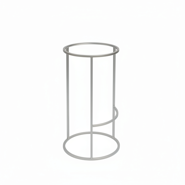 Каркас барного стула серебро