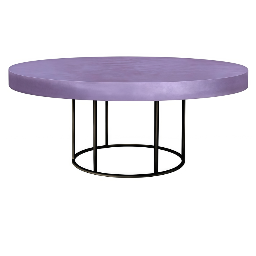 Стол "Лофт" черный лавандовый - Фото миниатюра 1