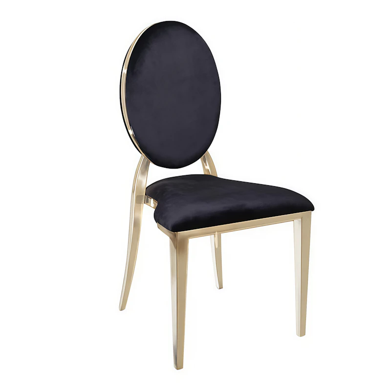 Стул «Вашингтон» золото, черный бархат