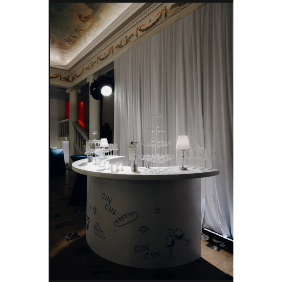 Барная стойка  "Луна" черный бархат - Фото миниатюра 5