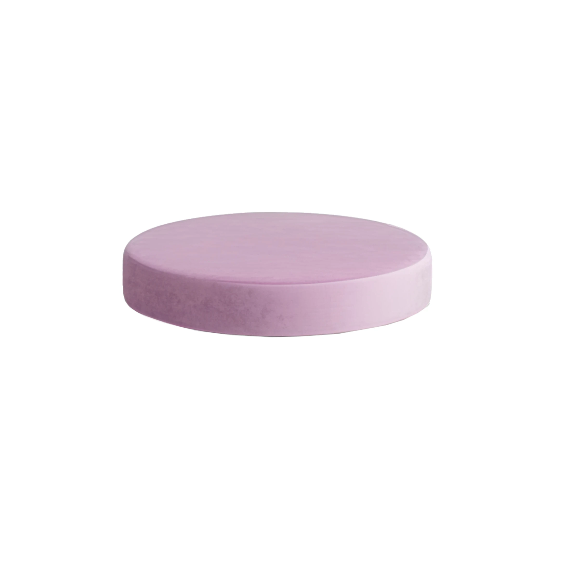 Подушка на барный стул светло-лавандовая бархат