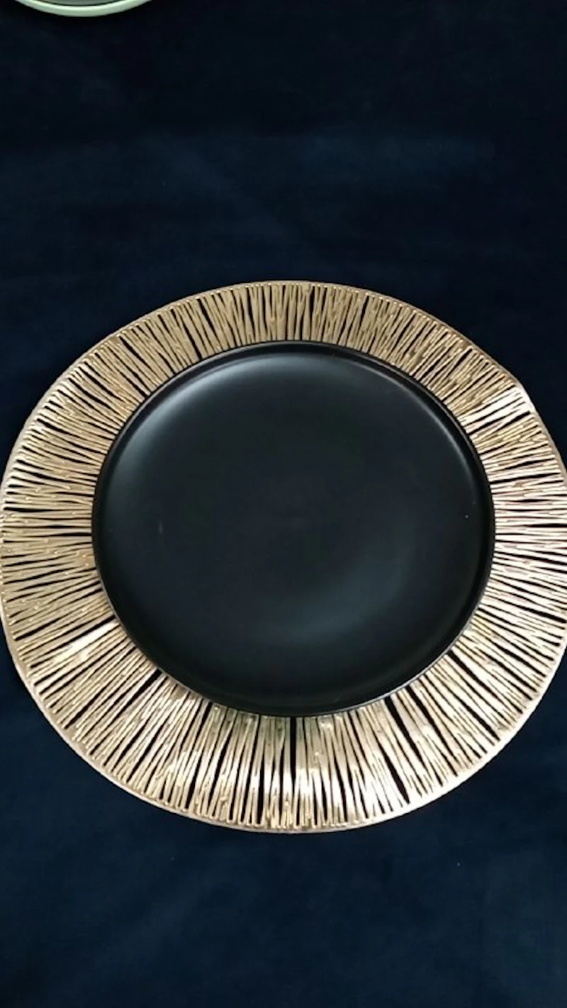 Тарелка "Киото" черная