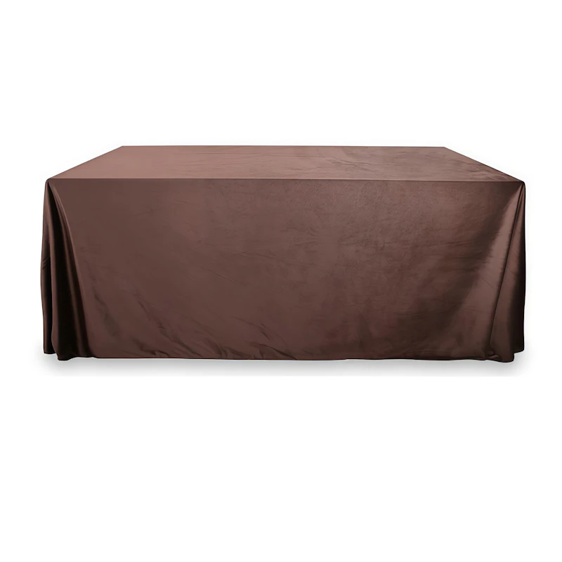 Скатерть бархат темный шоколад прямоугольная
