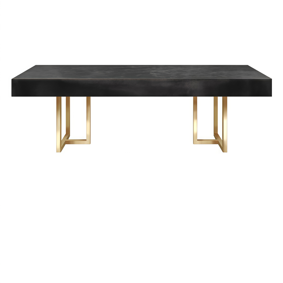 Стол "Лофт Голд" черный - Фото миниатюра 1