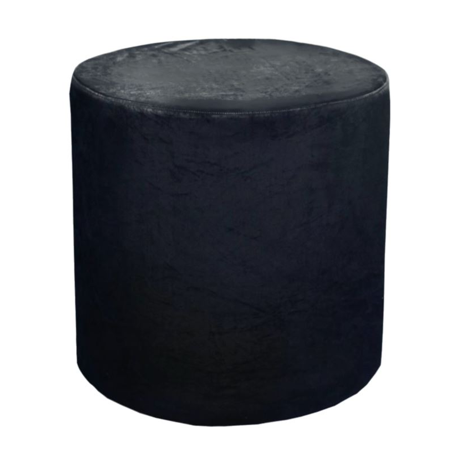 Чехол на пуф Люксор Тотал блэк - Фото миниатюра 1