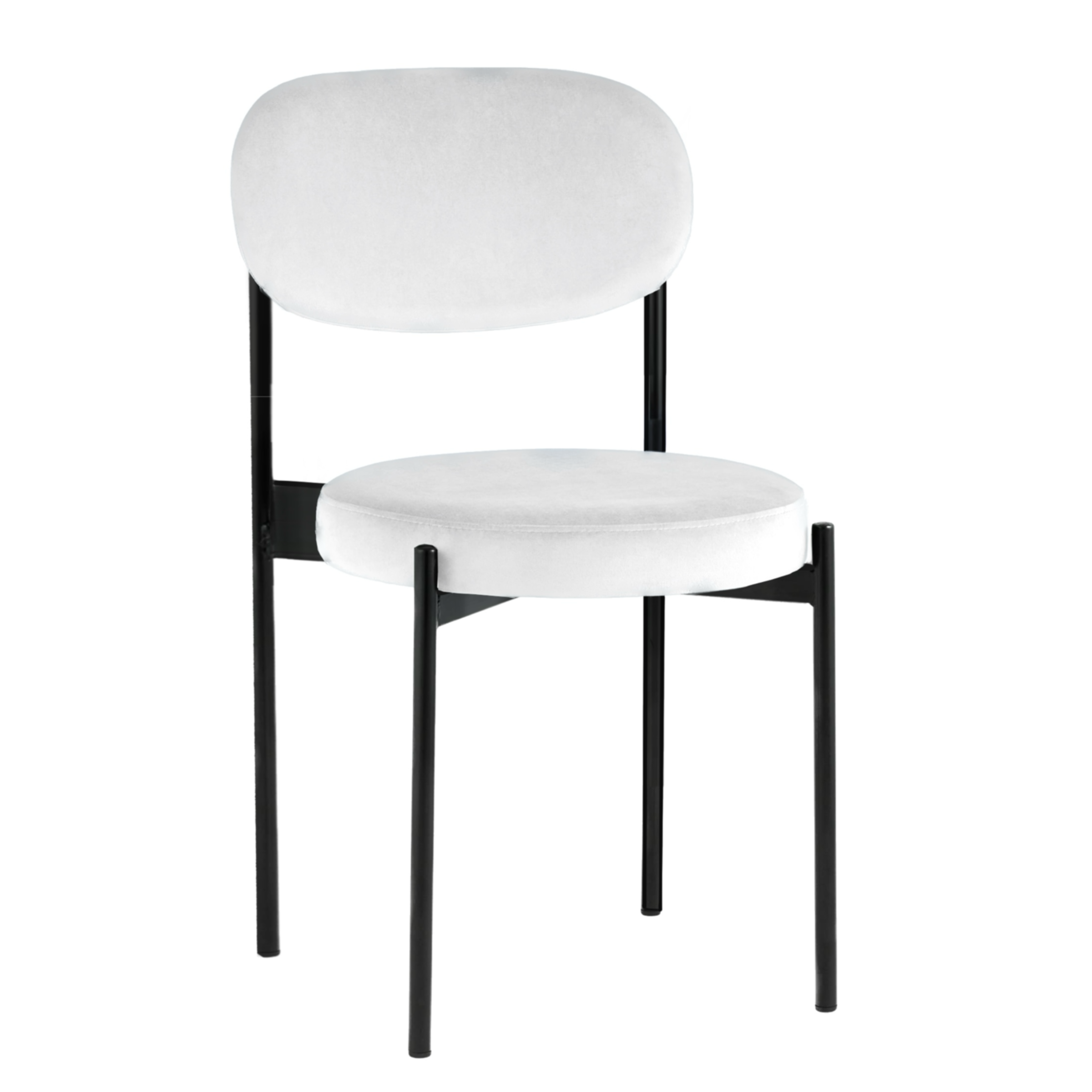 Стул Монако черный Альпийский снег 