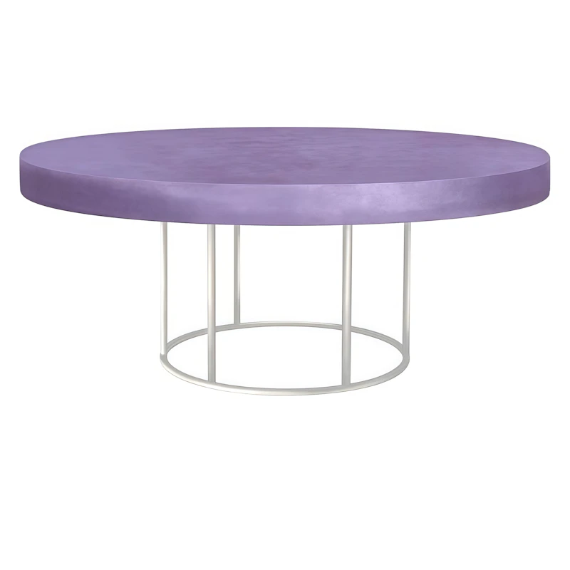 Стол "Лофт" белый лавандовый