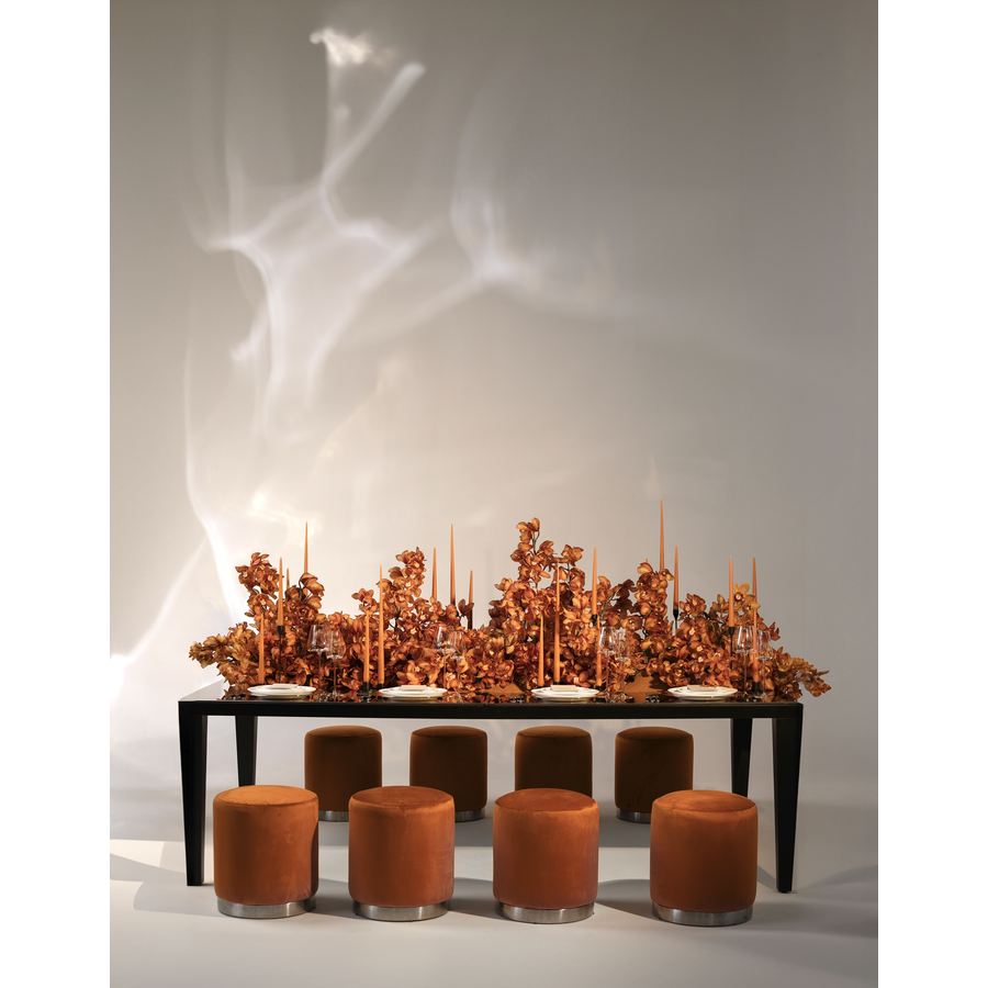 Стол черный «Нора» матовый с зеркальной столешницей - Фото миниатюра 3