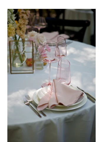 Набор бокалов "Роулинг" пыльно-розовых