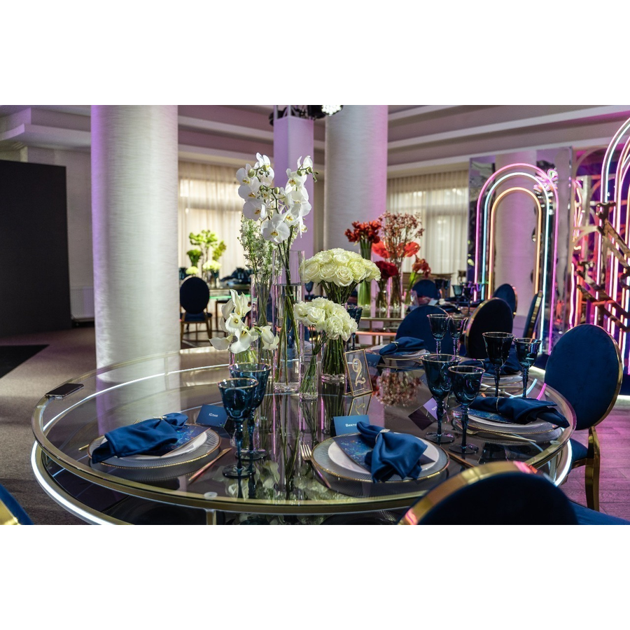 Стол "Лофт" золото 180 см - Фото миниатюра 2