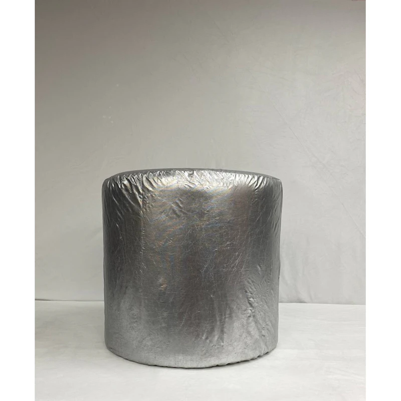 Пуф Люксор серебряный