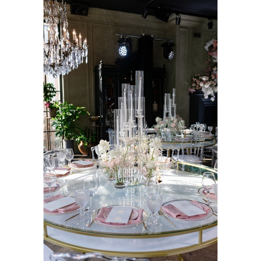 Стол "Лофт" золото 180 см - Фото миниатюра 4