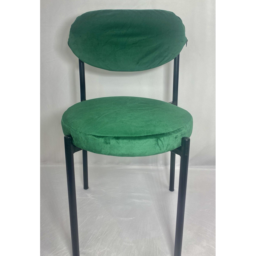 Стул Monaco черный изумрудный