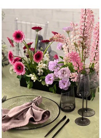 Тарелка "Барто" прозрачная с черным кантом