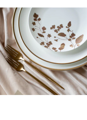 Набор «Имс» матовое золото из двух предметов