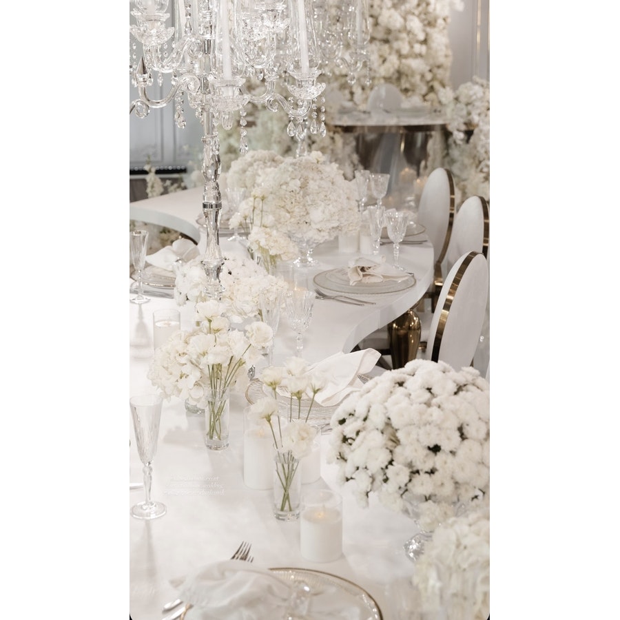 Стул «Вашингтон» золотой, белые подушки из бархата - Фото миниатюра 2