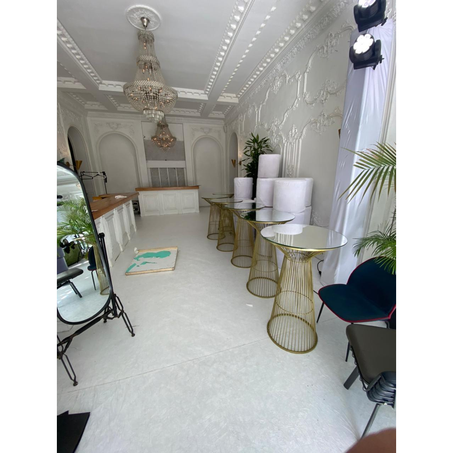 Коктейльный стол золото (каркас) - Фото миниатюра 3