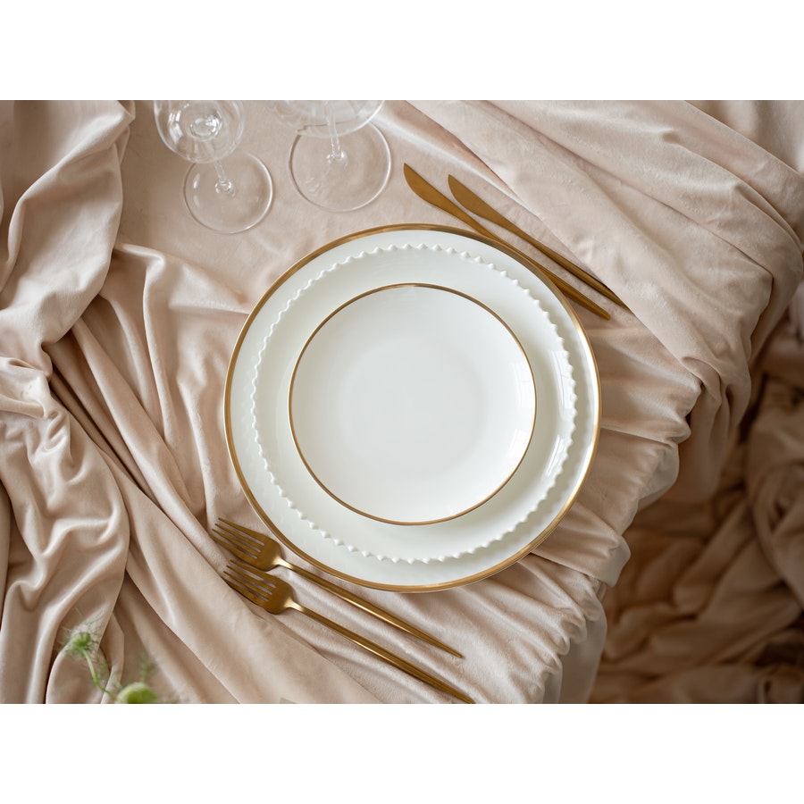 Подстановочная тарелка «Виго» с золотым кантом - Фото миниатюра 7