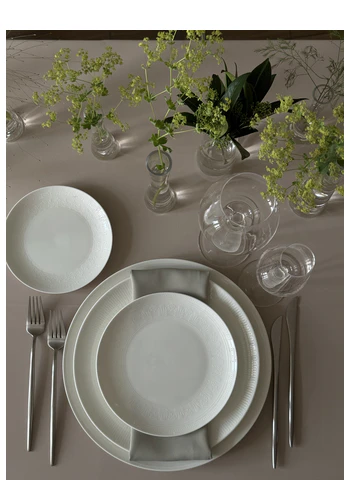 Набор «Имс» матовое серебро из двух предметов