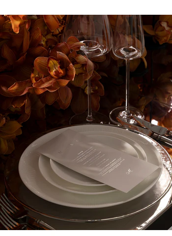 Подстановочная тарелка «Бари» прозрачная с серебряной каймой