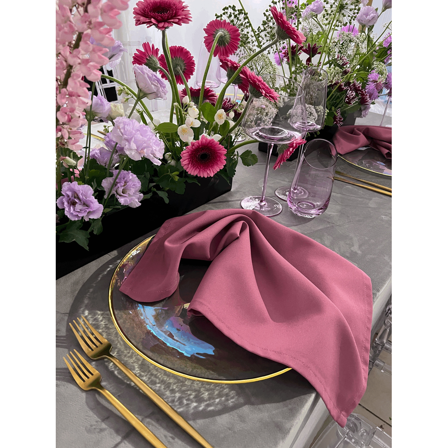 Тарелка "Кристи" перламутровая с золотым кантом - Фото миниатюра 10