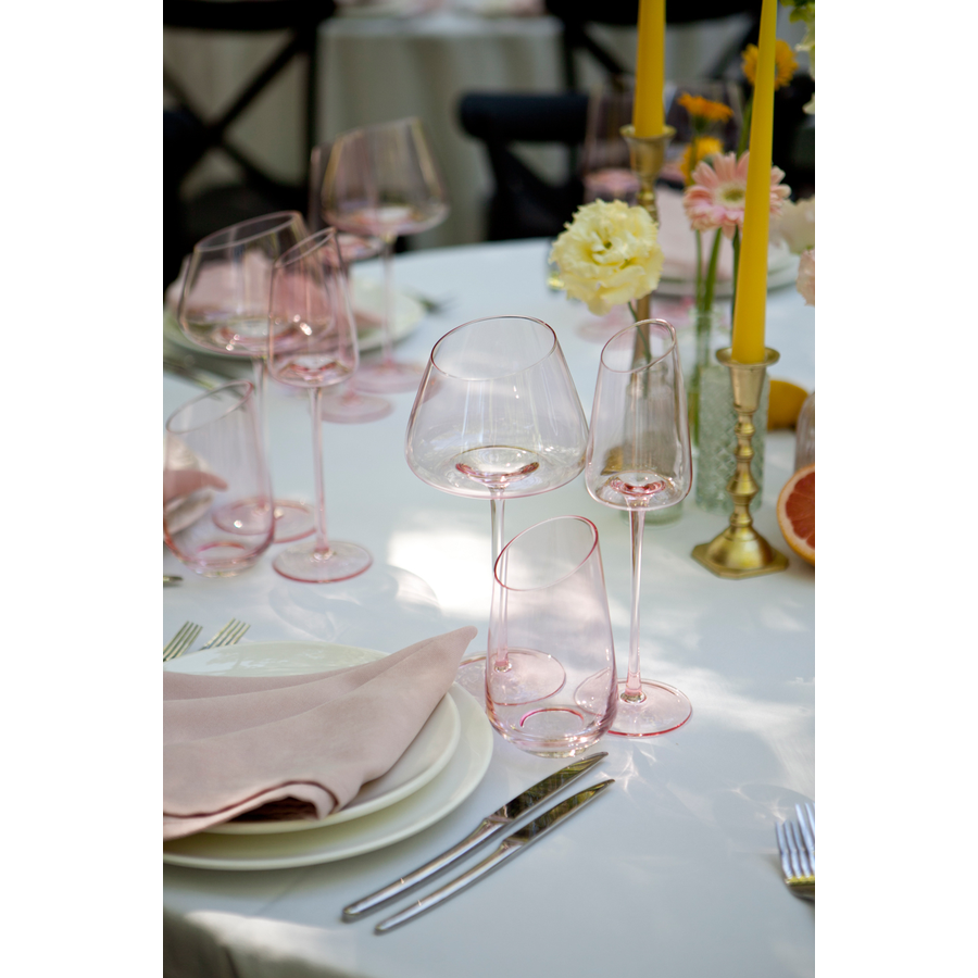 Набор бокалов "Роулинг" пыльно-розовых - Фото миниатюра 8