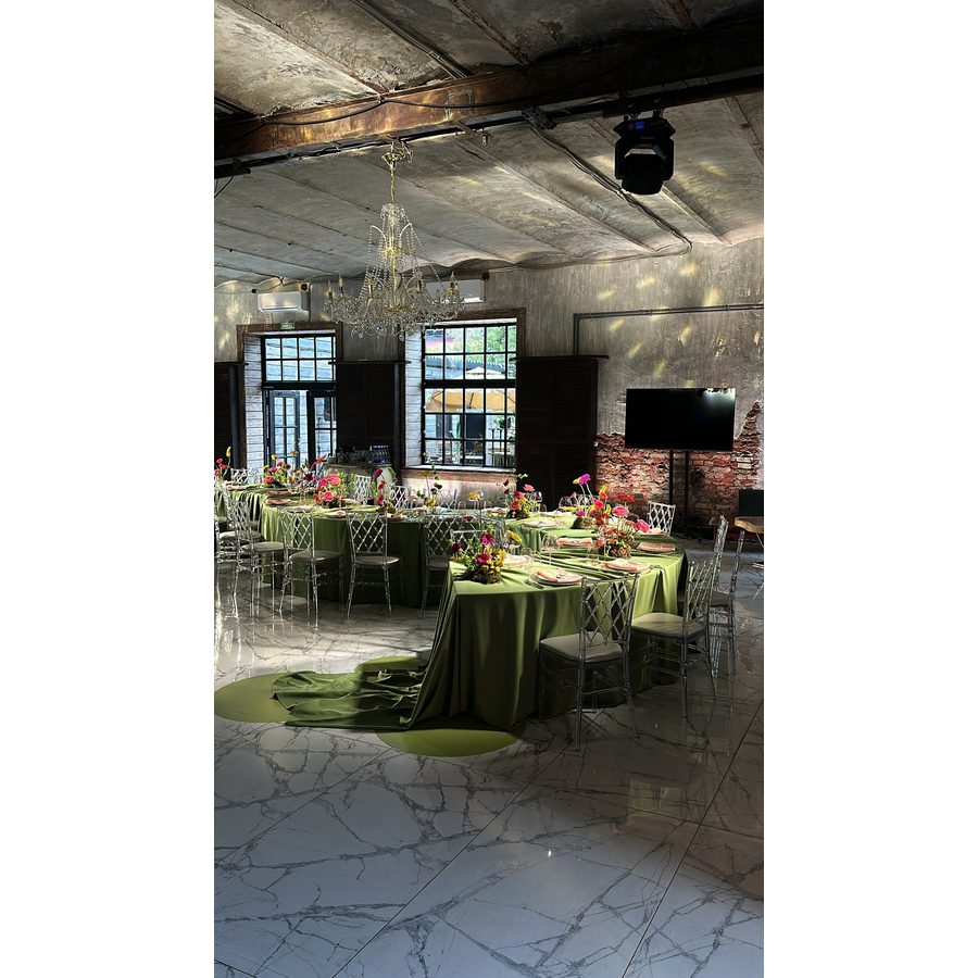 Банкетный стол "Вольф" змейка белый - Фото миниатюра 7