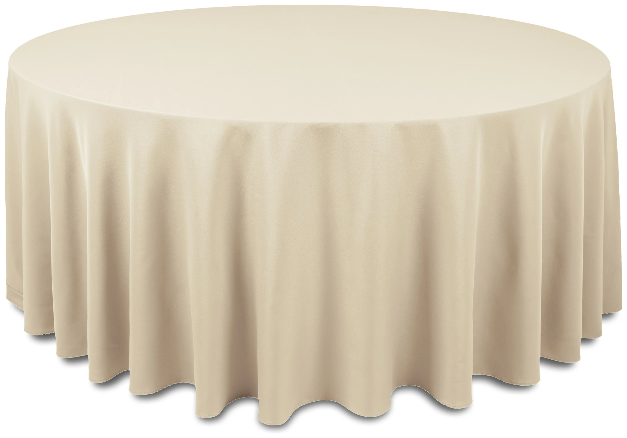 Скатерть "Альфа" песочно-ванильная круглая
