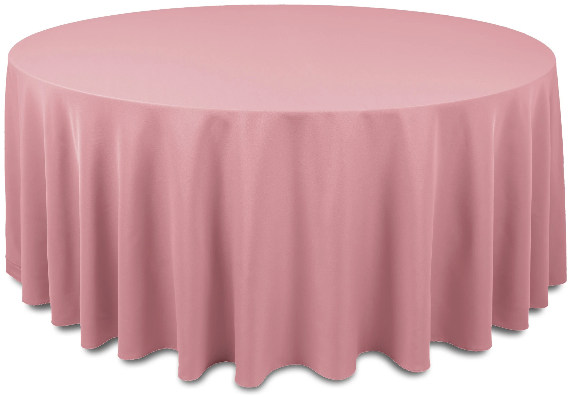 Скатерть "Альфа" пыльно-розовая круглая
