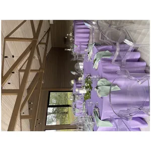 Скатерть "Альфа" лавандовая круглая - Фото 2