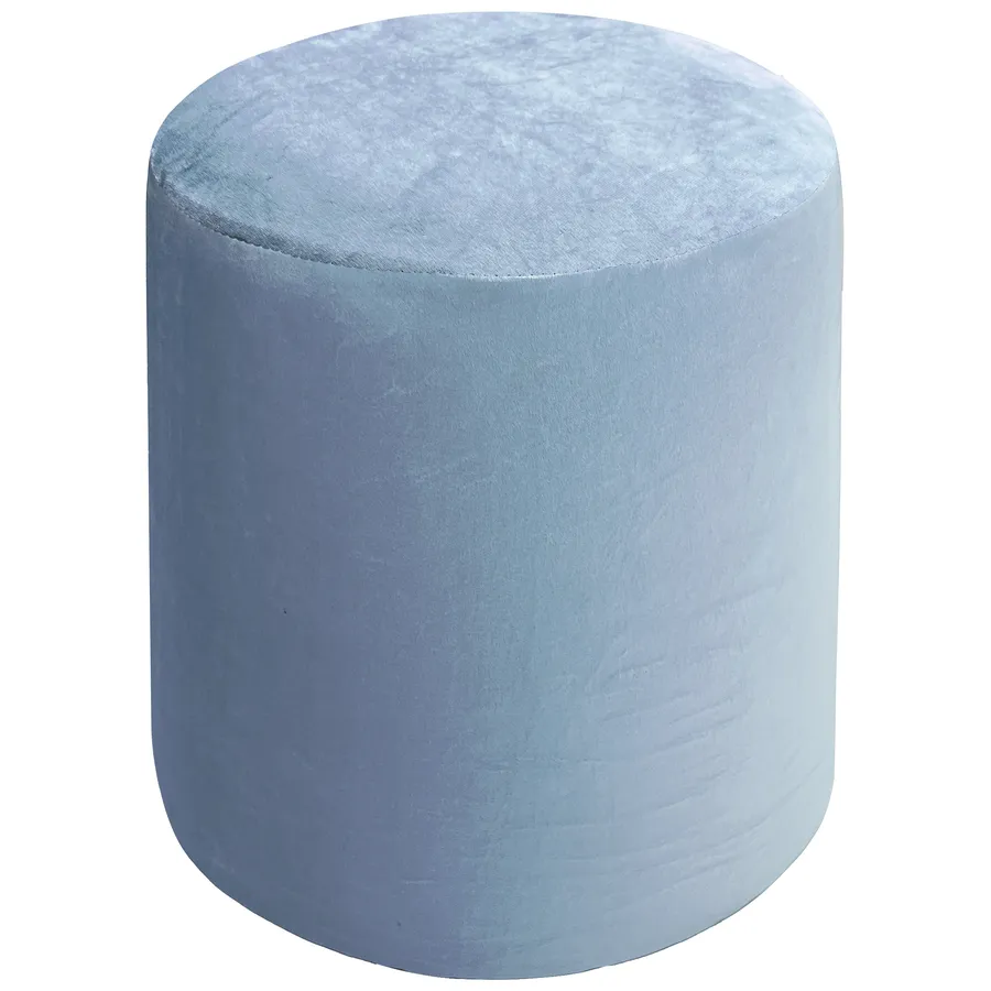 Чехол пуфик "Фуфик" мини голубой сапфир бархат - Фото миниатюра 1