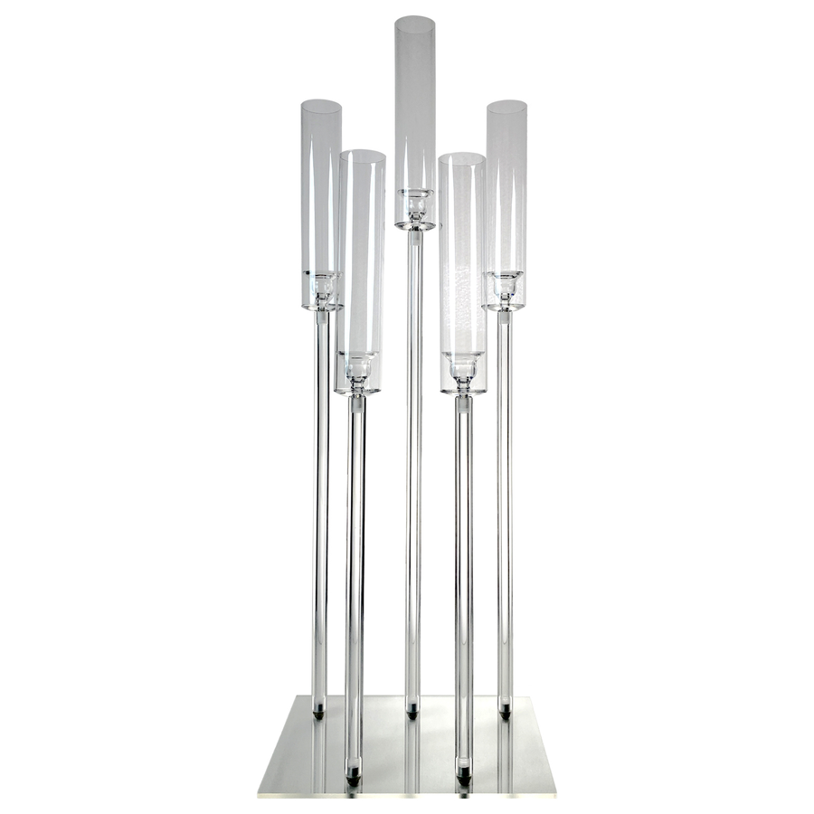 Подсвечник "Рути 5" прозрачный - Фото миниатюра 1