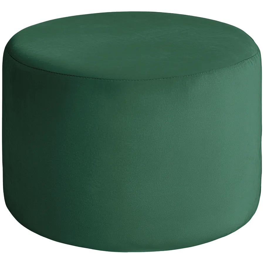 Пуфик "Фуфик" миди | зеленый малахит бархат - Фото миниатюра 1
