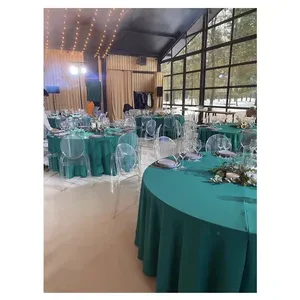 Скатерть "Альфа" изумрудная круглая - Фото 4