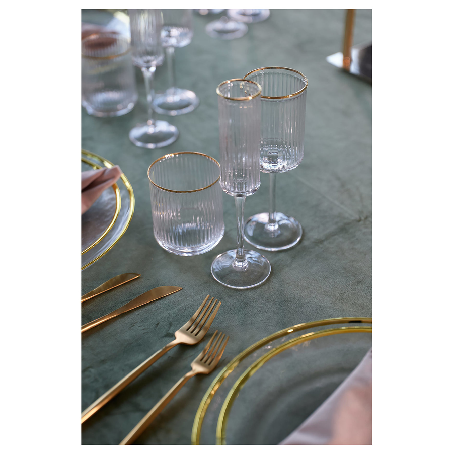 Вилка десертная "Сафо" золотая - Фото миниатюра 2