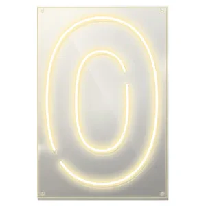 Неоновая надпись “0”