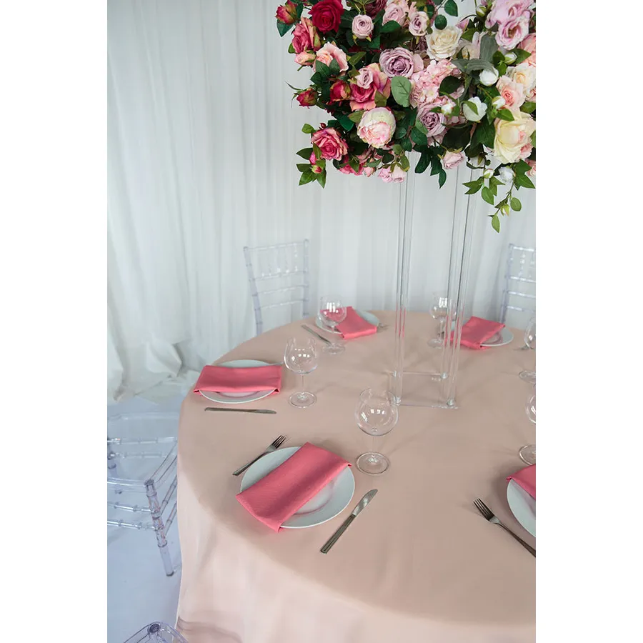 Скатерть "Альфа" латте круглая - Фото миниатюра 3